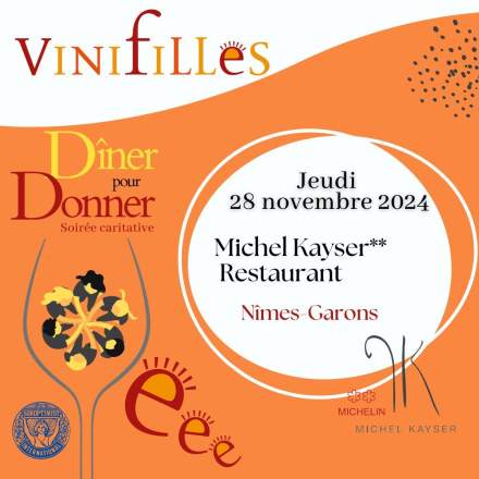 Dîner caritatif le jeudi 28 Novembre 2024